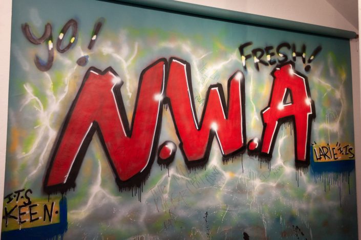 NWA Graffiti Background by Keen & Larie